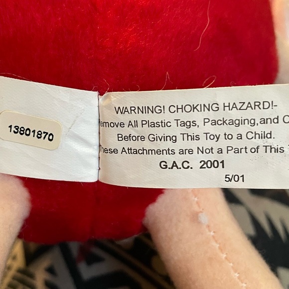 NWT Vintage M&Ms Red M&M Valentine's Day  7" Plush LOVE ME Pink Heart poseable - Picture 3 of 10